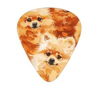 Pomeranians Pattern - Guitar Picks-12 Pack Includes Thin, Medium & Heavy Gauges, Best Gift for Guitar Lovers