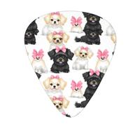 Pomeranians Pattern Print 12pcs Guitar Cubes for Guitar and Ukulele, Unique Guitar Gift