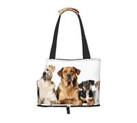 Pomeranians Pattern Printed Foldable Pet Bag - Portable Puppy Cat Travel Handbag Tote,Pet Carrier Backpacks.