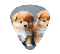 Pomeranians Puppies And Point 1 Guitar Picks Set-Premium Abs Material,Various Thicknesses-Enhance Your Playing Experience