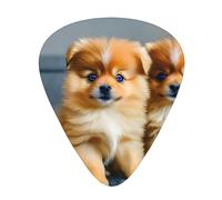 Pomeranians Puppies And Point Guitar Picks Set-Premium Abs Material,Various Thicknesses-Enhance Your Playing Experience