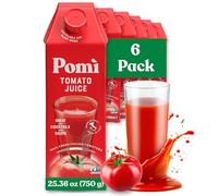 Pomì Tomato Juice - Made from 100% Fresh Italian Tomatoes - 25.36 fl oz (Pack of 6)