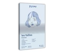 Pomme Art Poster Popular Singer Music Album Les Failles Cover Tracklist Fans Gift Canvas Poster Bedroom Decor Landscape Office Room Decor Gift 12x18inch(30x45cm)