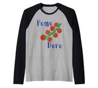 Pomo doro Roma Italia tomatoes Italian summer Raglan Baseball Tee