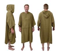 Pomo Surf Poncho, Towel Poncho Adult Made of 100% Cotton, Unisex, One-Size Fits All Changing Poncho