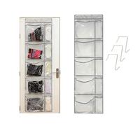 Pomodee Weekly Clothes Organizer for Kids, Monday-Friday Hanging Closet Organizer,Clothing Storage for Underwear,Socks,Shirts,Grey