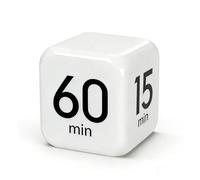 Pomodoro Timer Cube Digital Kitchen Timers,Productivity Timer,Gravity Sensor Flip Timers 15/20/30/60min& Custom Countdown for ADHD Study Work School Game Kitchen Meetings Easy for Kids and Seniors