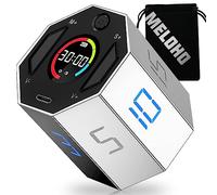 Pomodoro Timer, Magnetic Visual Timer with Flip Countdown, Silent & Alarm, Ideal ADHD Tools for Adults/Kids, Small Cube Digital Timer for for Office Productivity, Kitchen Cooking, Work, Study