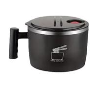 Pomoflexi 1000ml Thai Style Soup Bowl-Ramen Bowl, Cereal Bowl, Lunch Container for Home, Kitchen & Campsites Black