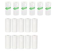 Pomoflexi 16 Rolls Mini Thermal Printer Paper, Including 6 Rolls Thermal Sticker Paper & 10 Rolls Thermal Plain Paper, 57X25mm Easy Install Easy to Use