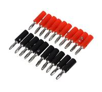 Pomoflexi 20Pcs Silver Plated Connector Audio Banana Speaker Plug