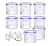 Pomoflexi 8 Set Touch Up Paint Container Paint Containers Storage Airtight with Stainless Steel Mixing Ball Touch Up Cups for Repainting Leftover
