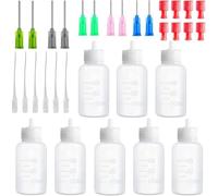 Pomoflexi Acrylic Painting Applicator Bottle- 30 Milliliter with Blunt Tip Needle& Cap, Ideal for Glue Applications