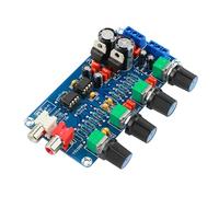 Pomoflexi Amplifier NE5532 Preamp Preamplifier Volume Tone Control Finished Board Treble Midrange EQ DIY Dual AC 12V - 18V