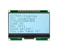 Pomoflexi COG LCD Module LCD12864-06D 128x64 DOTS ST7565 Driver with Font SPI Interface Support for Chinese Language Grey