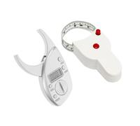 Pomoflexi Digital Body Fat Caliper and Body Measure Tape Kit 2 in 1 Skin Muscle Tester Digital Body Fat Analyzer Tape Measure Pack Package