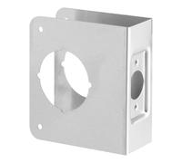 Pomoflexi Door Reinforcement Plate Locking Door Reinforcement 2-1/8 Inch Single Hole 2-3/8 Inch Back Plate Hole Door Reinforcement Repair Home