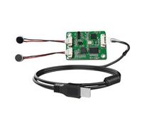 Pomoflexi Dual-Microphone Matrix Noise Reduction Array Enhancement USB Driver-Free AI Voice Interaction Voice Recognition Reply Cancellation