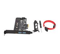 Pomoflexi Dual USB3.0 & Type-C M.2 PCIe Adapter M2 SSD B Key to PCI-E Controller Converter Riser Card for 2280 2260 2242 2230 NGFF