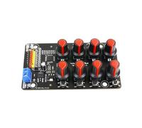 Pomoflexi Eight-Way Servo Controller Servo Controller Module PCB Servo Controller Module Robot Arm Test Board Driver Knob 8-Way Pwm Development Industrial Control Debugging Board