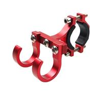 Pomoflexi Electric Scooter Hooks Bike Shelf Tube Storage Hanger Buckle Hooks Ebikes Portable Double Helmet Rack Red