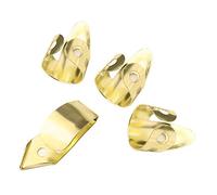 Pomoflexi Guitar Finger Picks 3 Index Fingers + 1 Thumb Adjustable Metal Banjo Fingerstyle Pick Finger Protector