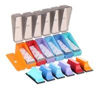 Pomoflexi Mini Hand Sanding Block 3" X 1", 120Pcs Micro Detail Sander Kit Including 400-1500 Grit Sandpapers& 6 Blocks