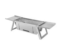 Pomoflexi Portable Stainless Steel Folding Barbecue Stove - Smokeless Charcoal Grill for Home and Outdoor Use