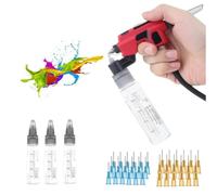 Pomoflexi PT-AB Wash-Free Airbrush with Marker Rack for Models for Models Painting Tool Quick Paint Change Hobby DIY Crafts Tools