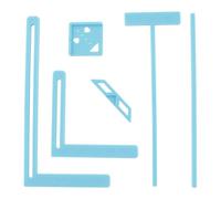 Pomoflexi Scrapbooking Tool Kit 6Pcs Bookbinding for - Easy to Use Great Stencils, Cutter Guide Can Be Turned Into A Notebook Blue