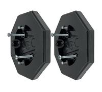 Pomoflexi Siding Mounting Block 8161 2 Pack Vertical Siding Lamp Octagon Mounting Kit with Built-in Box for Outdoor Smooth Flat