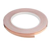 Pomoflexi Single-Sided Adhesive Copper Foil Tape Self-Adhesive Shielding Tape Anti-Interference Tape for Guitar (5mmx20M)