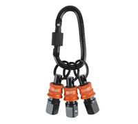 Pomoflexi Socket Holder Keychain(3pc) 1/2" Socket Organizer Featuring Quick Release Clip- Impact Wrench and Toolbox Accessory Kit