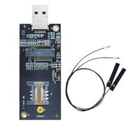 Pomoflexi USB 3.0 NGFF Key-B Adapter Card+ 2x Antenna WWan Module to USB Adapter Board with SIM Slot Supports 3G/4G/5G NIC Card