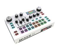 Pomoflexi X7 Live Streaming Sound Card Voice Changer DJ Mixer Effects for PC Smartphone Computer Audio Interface Console Card