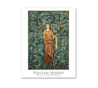 Pomona William Morris Reproduction Wall Art Botanical Textile Design Vintage Arts & Crafts Goddess Figure Floral Pattern Illustration Nature Decor for Living Room Bedroom Office 11x14 Unframed Poster