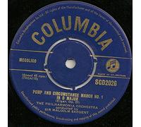 Pomp And Circumstance Marches - Sir Edward Elgar, Philharmonia Orchestra Conducted By Sir Malcolm Sargent 7" 45