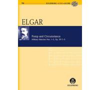 Pomp and Circumstance op. 39/1-5 Study score orchestra Elgar with CD Military Ma