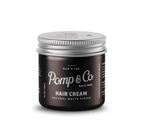 Pomp & Co Hair Styling Cream for Men, Water-Based Cream Pomade with Natural Matte Finish, Medium Strong Hold, Classic Scent, Lightweight Formula, 120ml