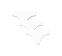 POMPEA 3 Pieces Soft Microfibre Women's Brazilian Underwear Briefs, White, S-M