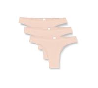 POMPEA 3 Pieces Women's Cotton Brazilian Briefs Seamless Underwear, Basic Skin, S