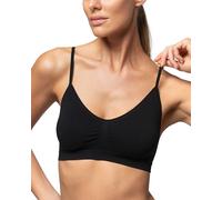 POMPEA Brassiere Seamless Bra, Black