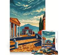 Pompeii 1000 Piece Jigsaw Puzzles for Adults Mind Skill Toy Casual Relax Design Assembly Art Collection Piece (38x26cm)