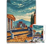 Pompeii 1000 Piece Jigsaws Learning Game for Skill Practice Thoughtful Gift for Happy Moments Size 38x26cm