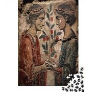 Pompeii Frescoes,Puzzles Gemusterte Nachhaltige Puzzles Für Erwachsene Hochwertige Holzspielpuzzles 38x26cm/1000pcs