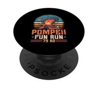 Pompeii Fun Run 79 AD Retro Vintage Funny Italy Souvenir PopSockets Adhesive PopGrip