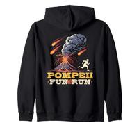 Pompeii Fun Run 79 AD Vintage Funny Italy Souvenir Zip Hoodie
