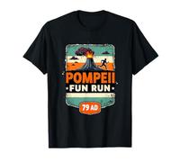Pompeii Fun Run 79 AD Vintage Volcano Running Event T-Shirt