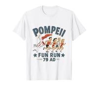 Pompeii Fun Run Funny Marathon Running Triathlon Volcano T-Shirt