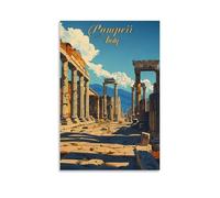Pompeii Italy Vintage Travel Art Poster Room Aesthetic Print Art Wall Canvas Modern Bedroom Decor 16x24inch(40x60cm)